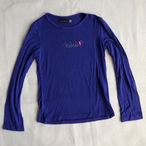 Girls’ Catimini Blue Long-Sleeved T-Shirt